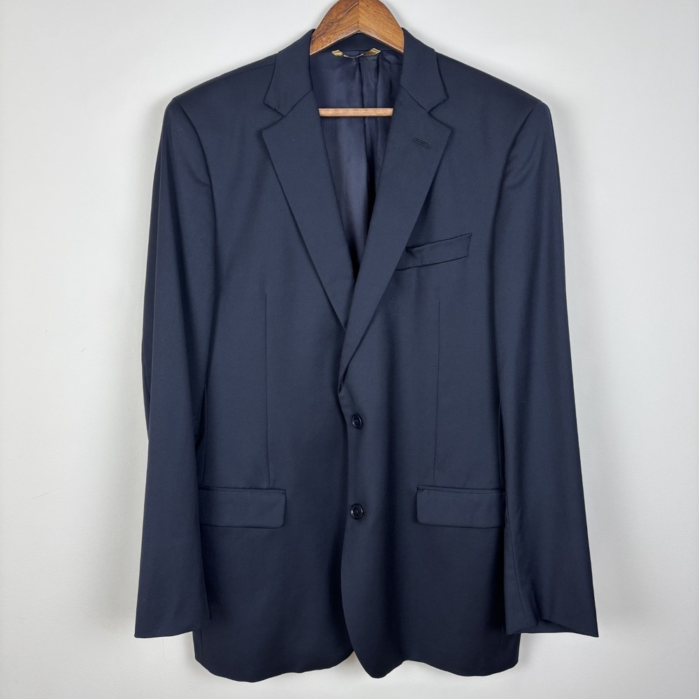 Brooks Brothers 1818 Fitzgerald Sport Coat Blazer Jacket 42L Navy Trabaldo Wool‎